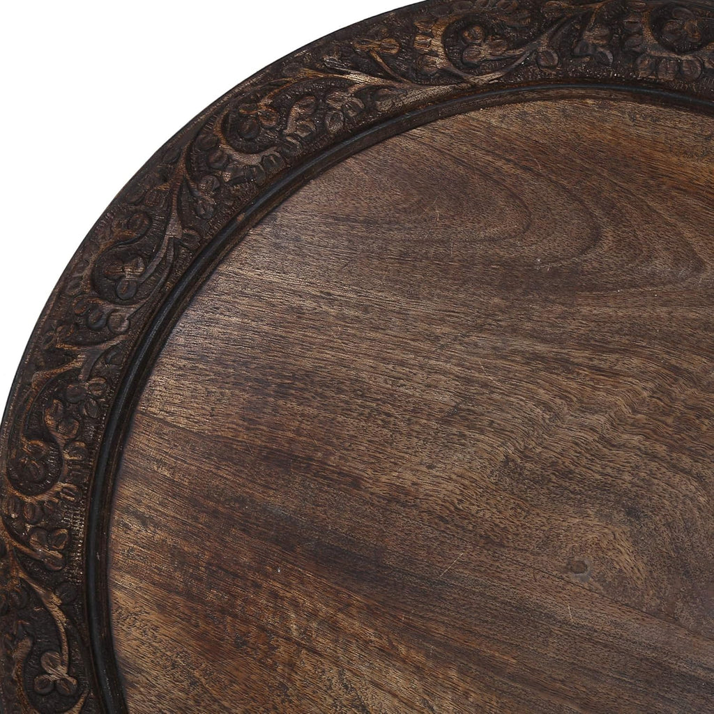 Antique Solid Carved Wood Coffee Table Z15290