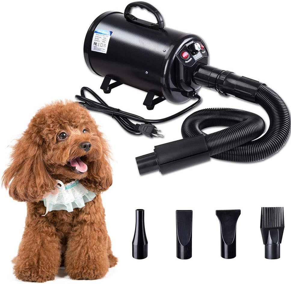 2400W 3.2HP Black Pet Hair Dryer D4870