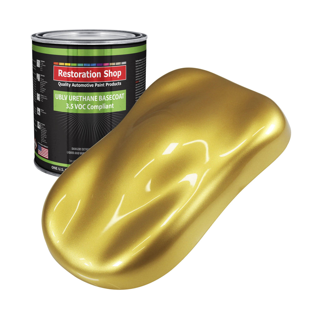 Anniversary Gold Metallic 1 Gallon Low VOC Urethane Basecoat Car Auto Body Paint Q218147