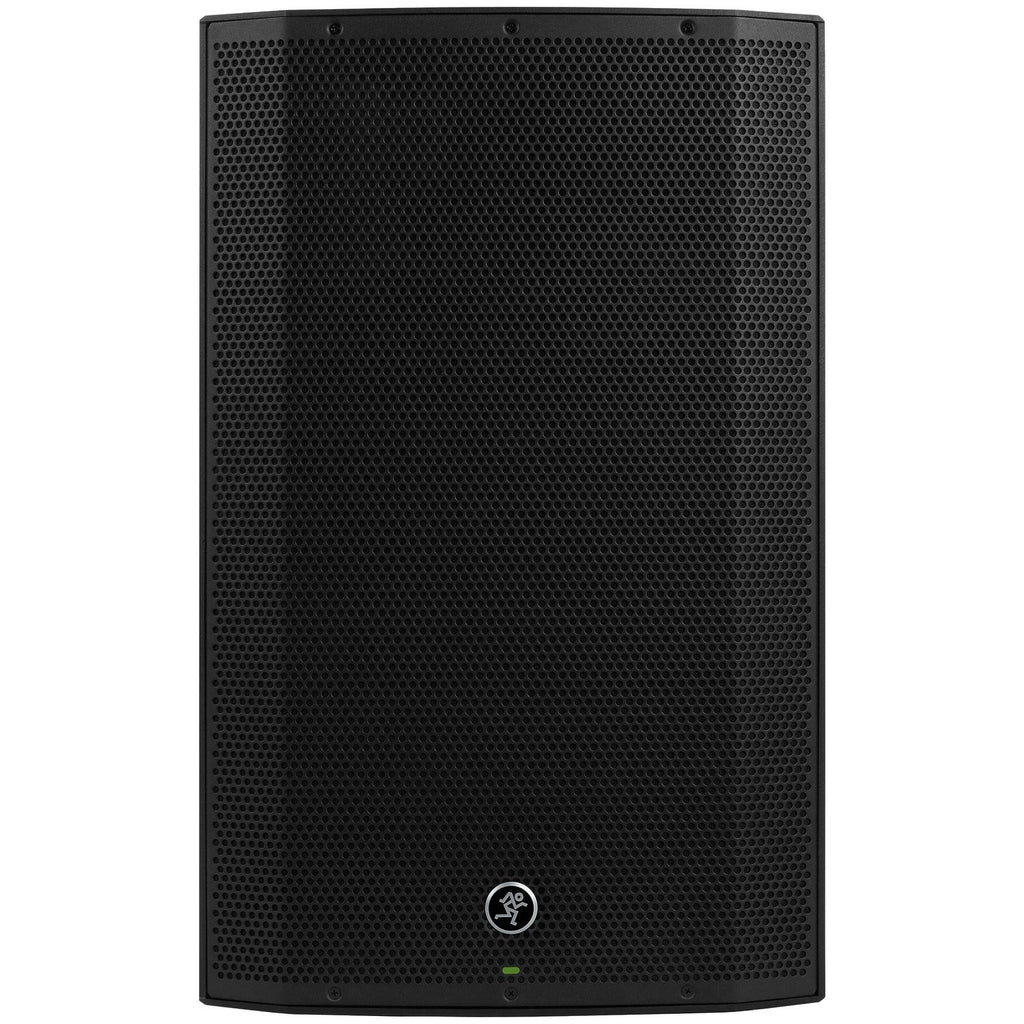 15x22 1300W Powered PA Speakers with Stands Cables Bag Q7722