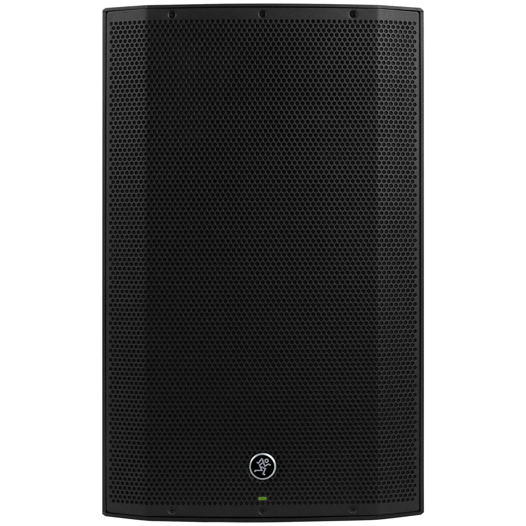 15x22 1300W Powered PA Speakers with Stands Cables Bag Q7722