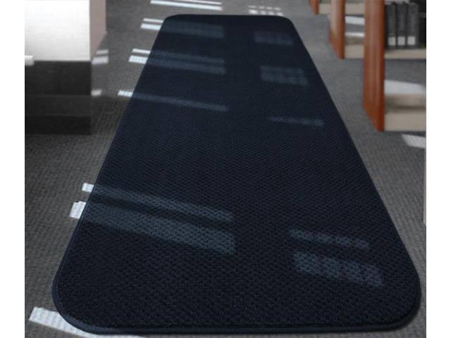 Navy Blue Skid-Resistant Carpet Runner 16 ft. x 27 in. Z7525