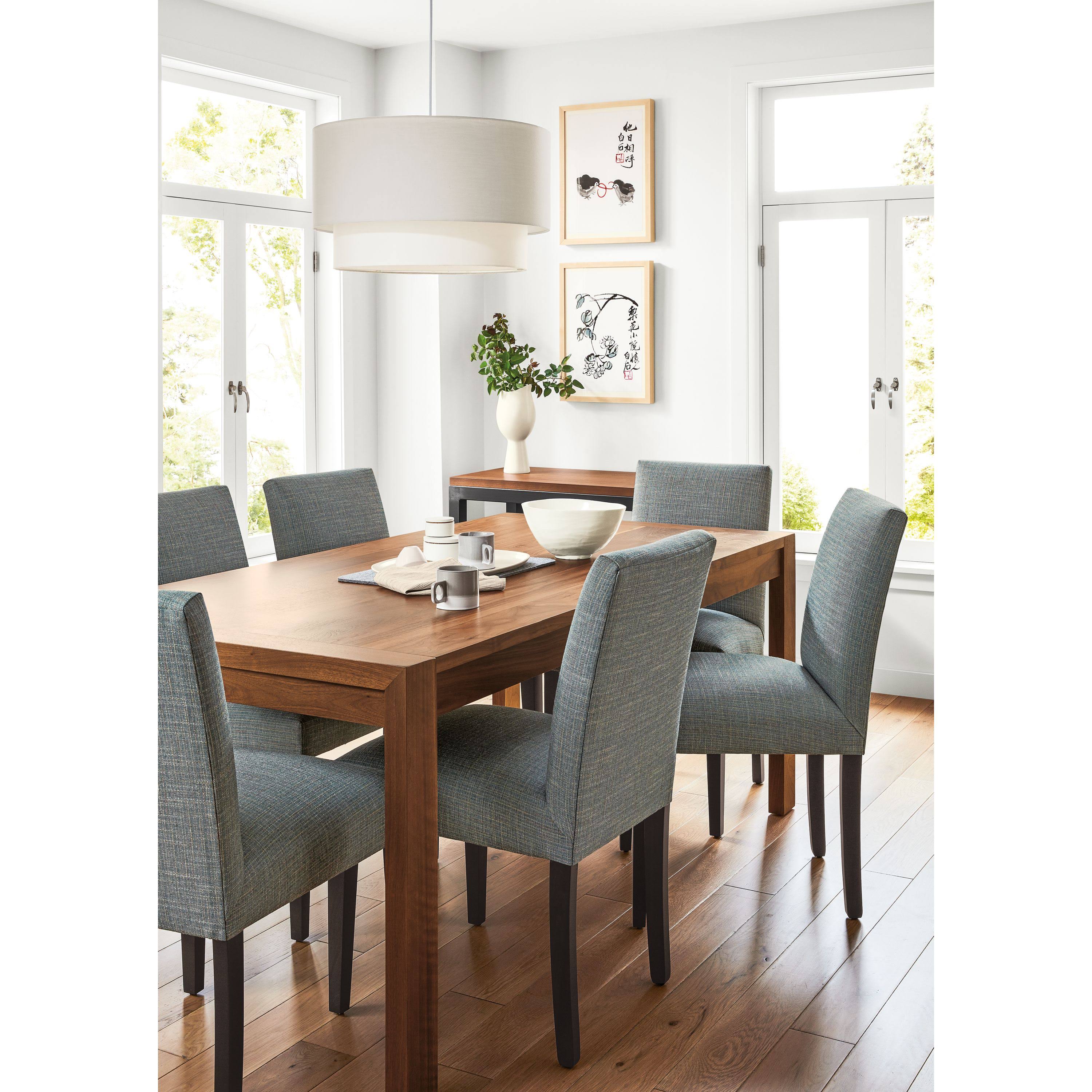 Modern Side Chair in Flint Cement Grey Fabric M656054
