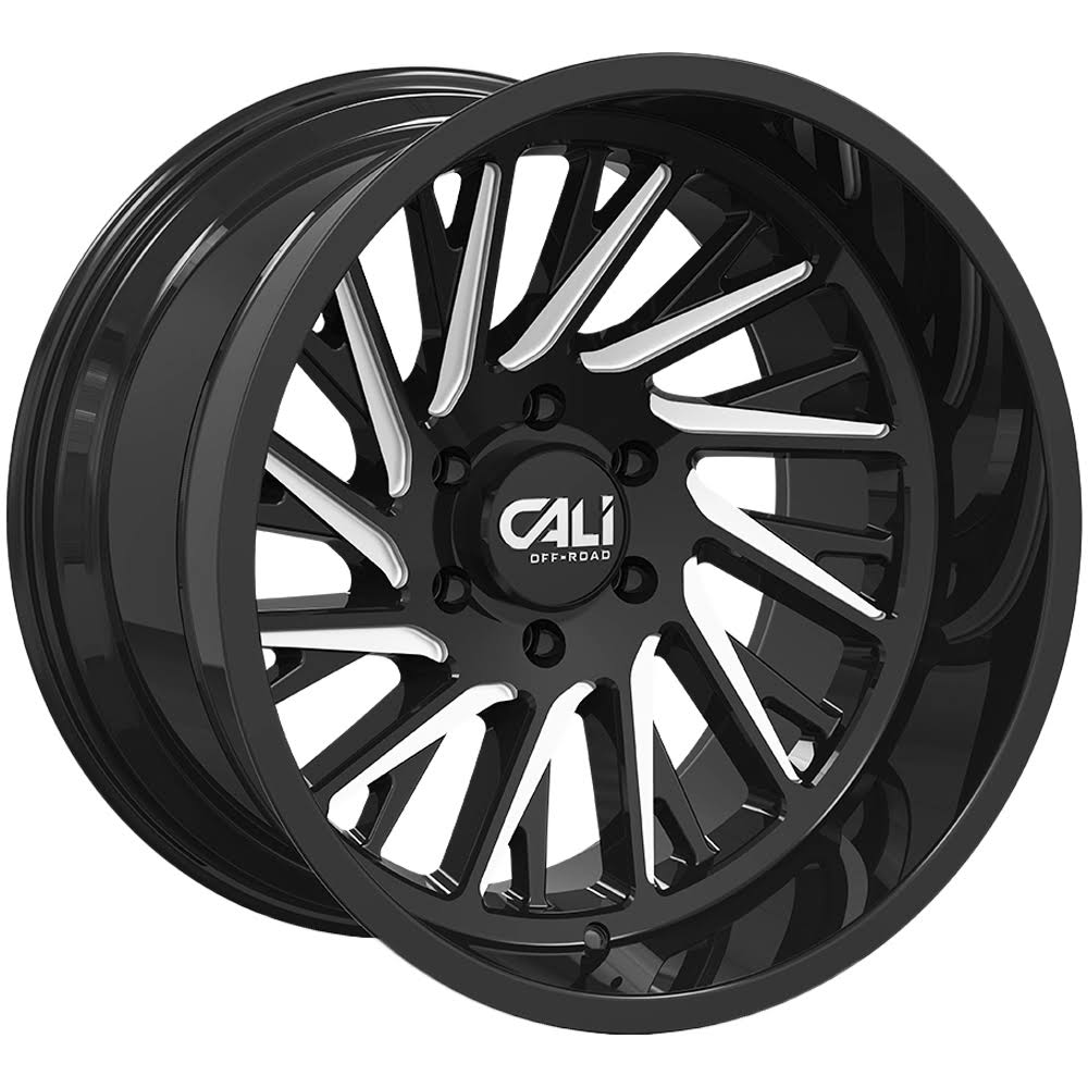 Gloss Black/Milled 20x10 8x165.1 -25mm Wheel C13725