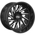 Gloss Black/Milled 20x10 8x165.1 -25mm Wheel C13725
