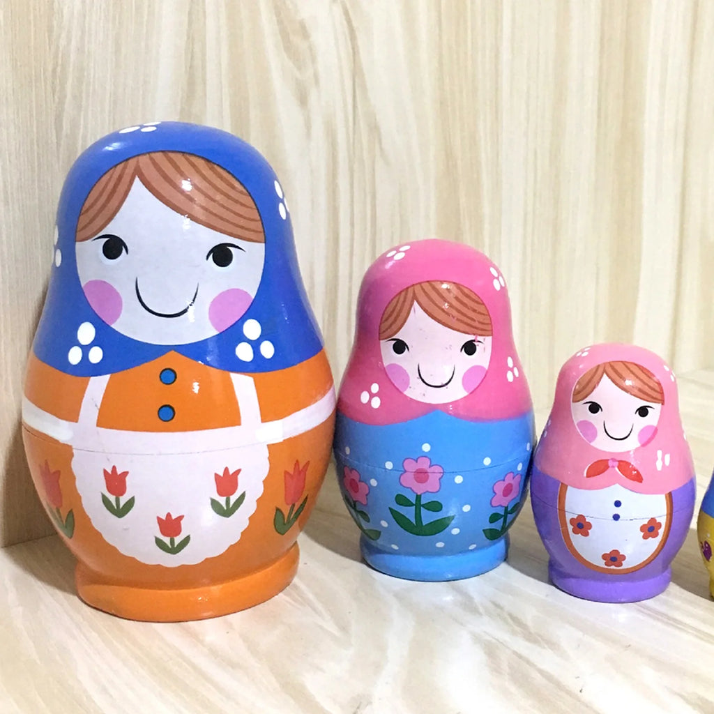 5-piece Russian Matryoshka Wooden Doll Toy T3603