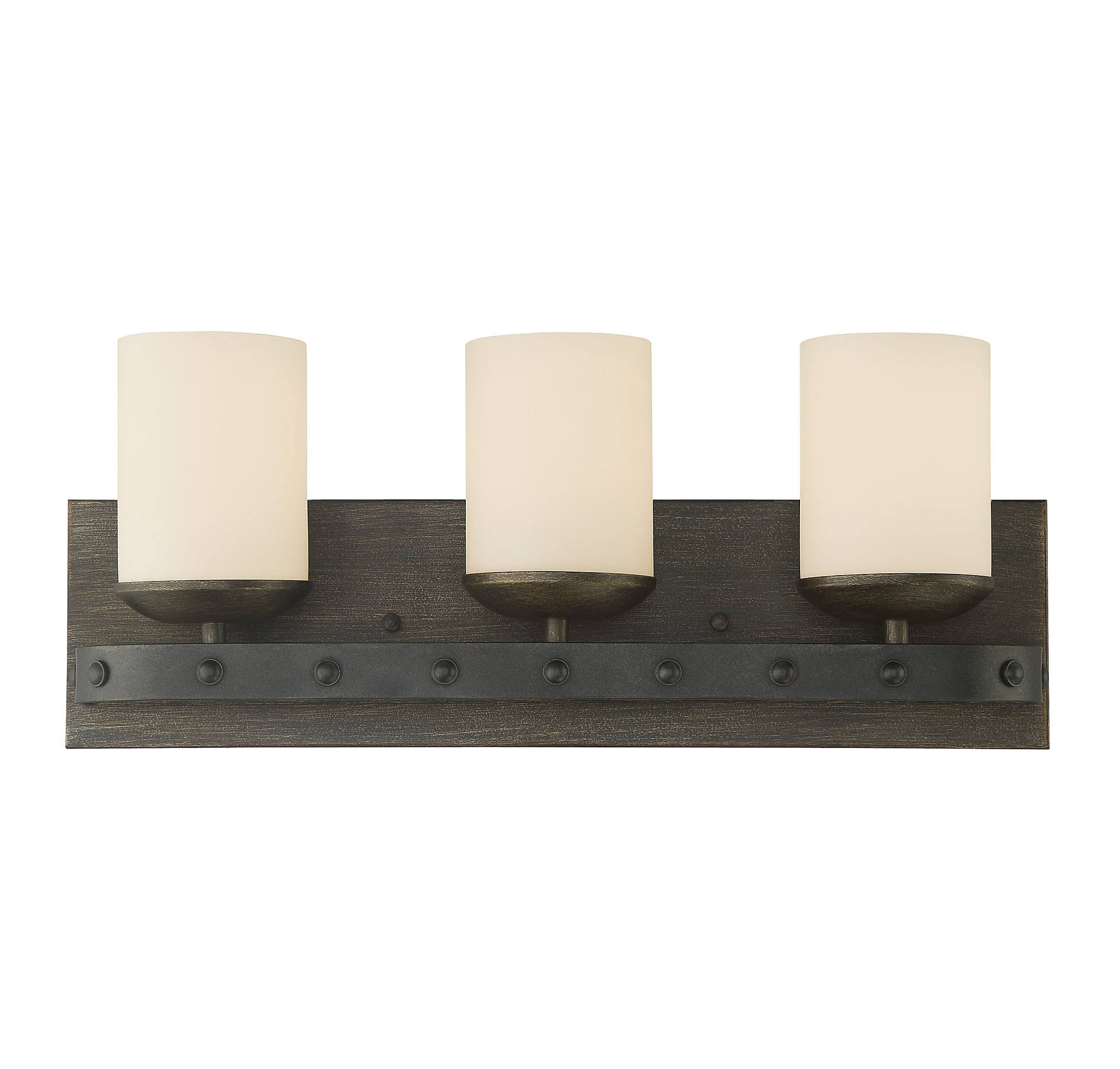 Reclaimed Wood 3 Light Bath Bar B602560