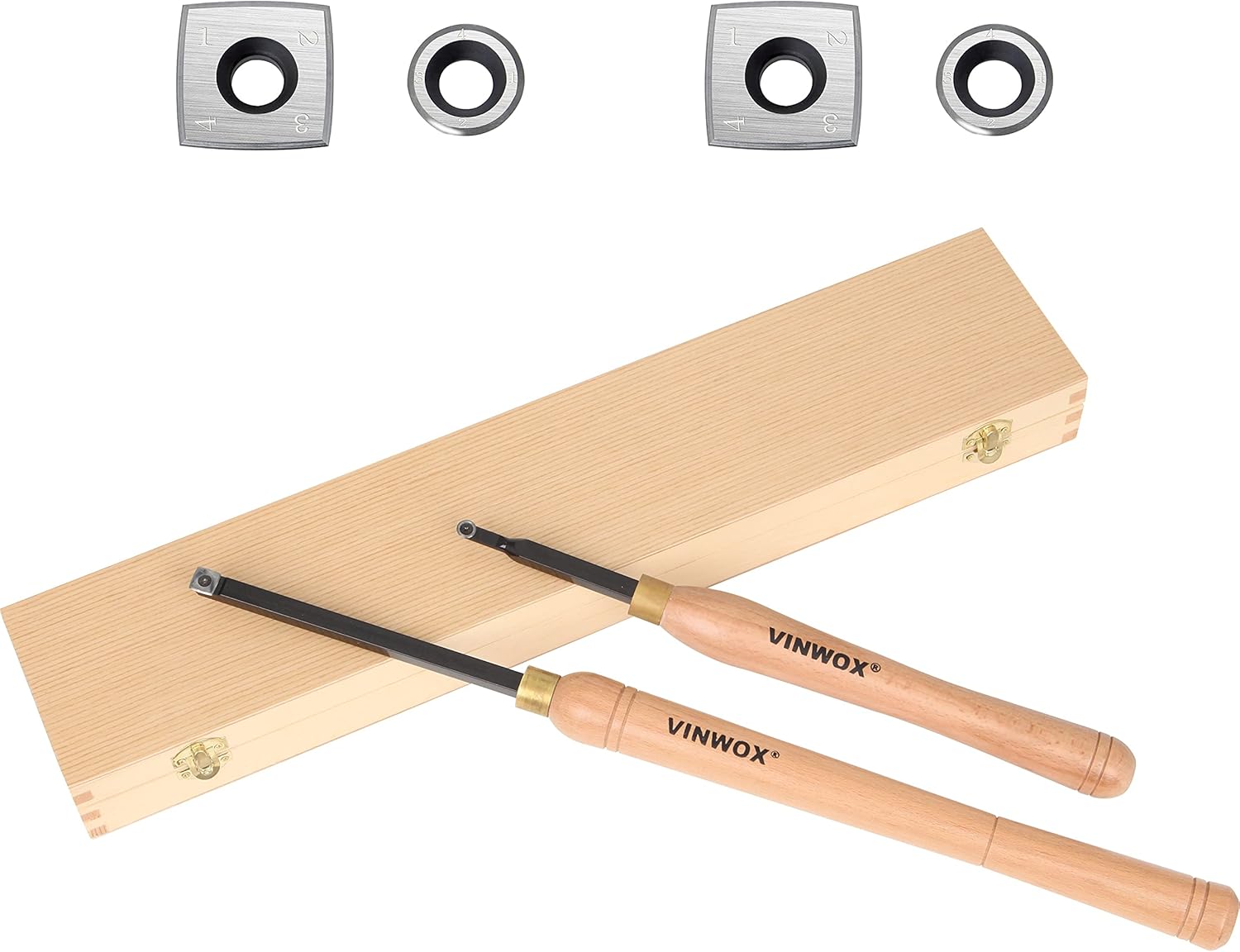 3 PCS Carbide Wood Lathe Turning Tool Set J83924