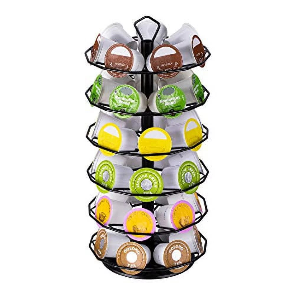 Black 6 Tier Coffee Pod Holder Stand W467731