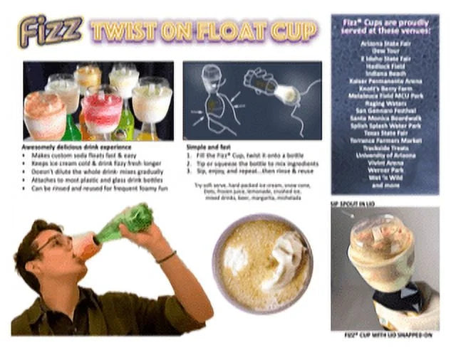 12-Pack Reusable Ice Cream Float Accessories H1591