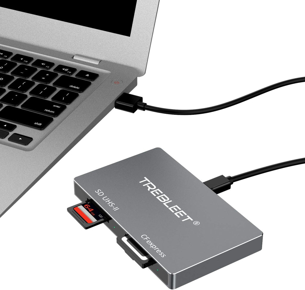 Dual-Slot CFexpress Type B and SD 4.0 UHS-II Card Reader USB 3.2 Gen 2 10Gbps E423