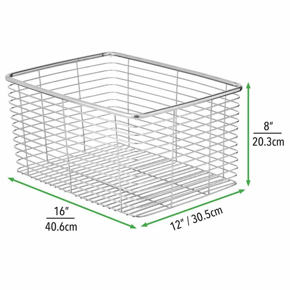 Metal Wire Kitchen Pantry Storage Organizer Bin M841