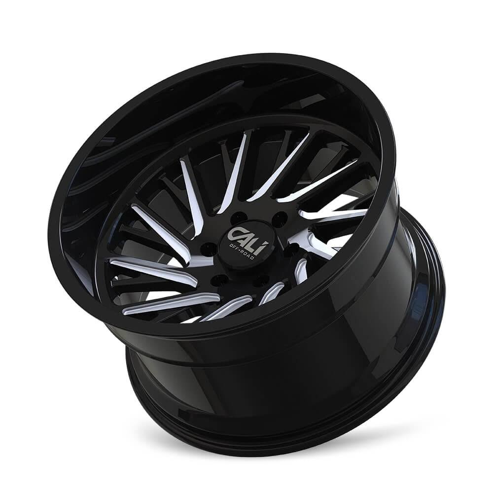 Gloss Black/Milled 20x10 8x165.1 -25mm Wheel C13725