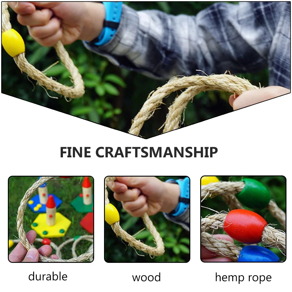 Wooden Ring Toss Game Toys T933315