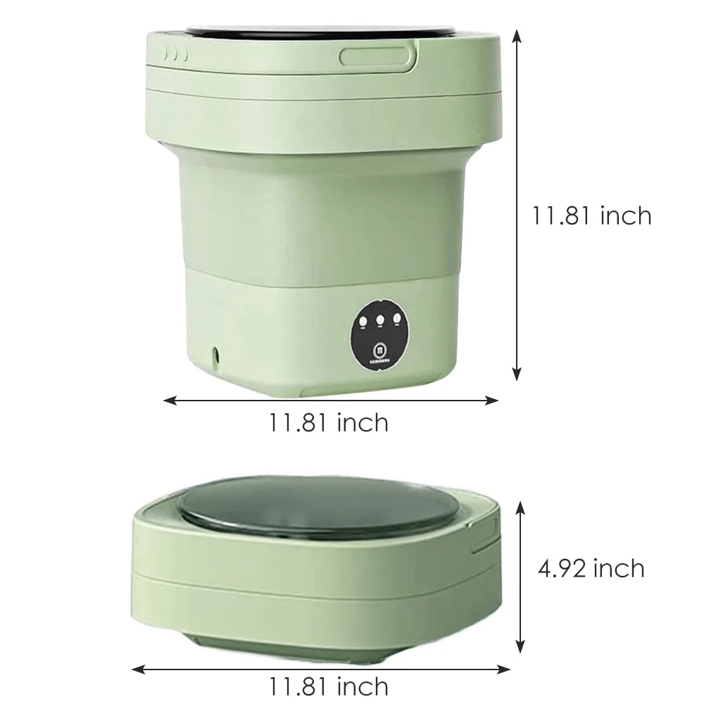 Green Portable Folding Washer W50636