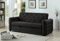 Gray Tufted Futon U668574