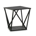 Gray and Sand Black End Table P600745