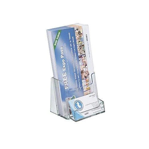 100-Pack Counter Trifold Brochure Holder with Business Card Pocket A147971