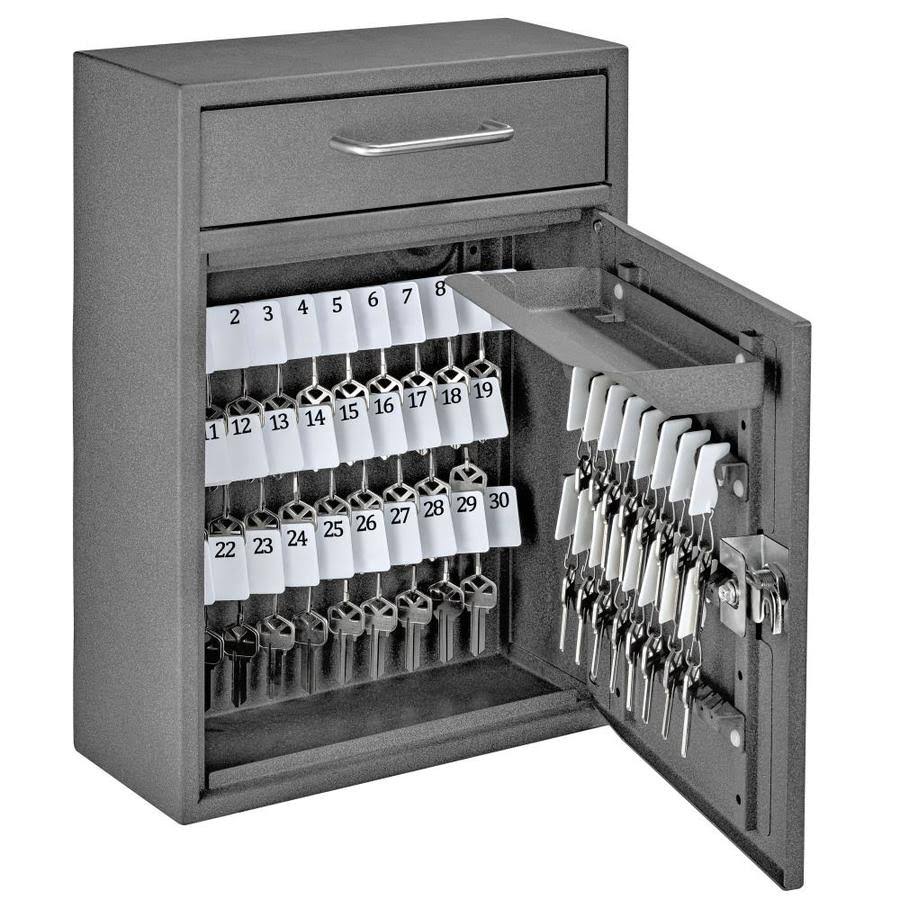 Keyed Cabinet Key Safe in Gray V535286