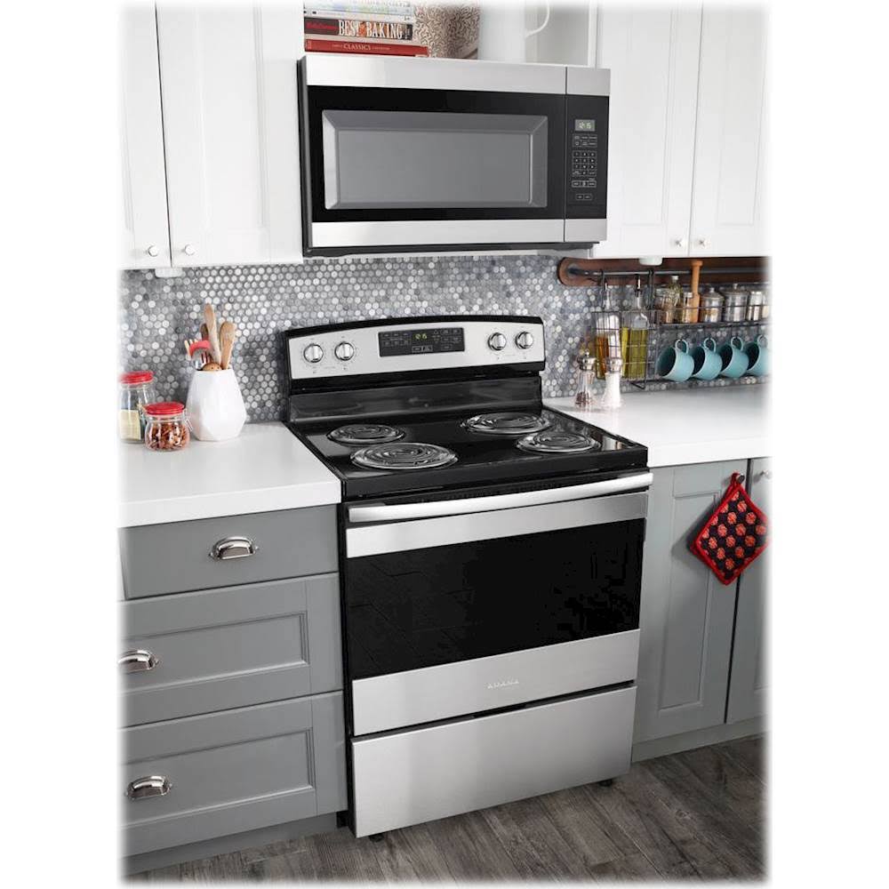 30-Inch Electric Range with Bake Assist Temps - Stainless Steel B297