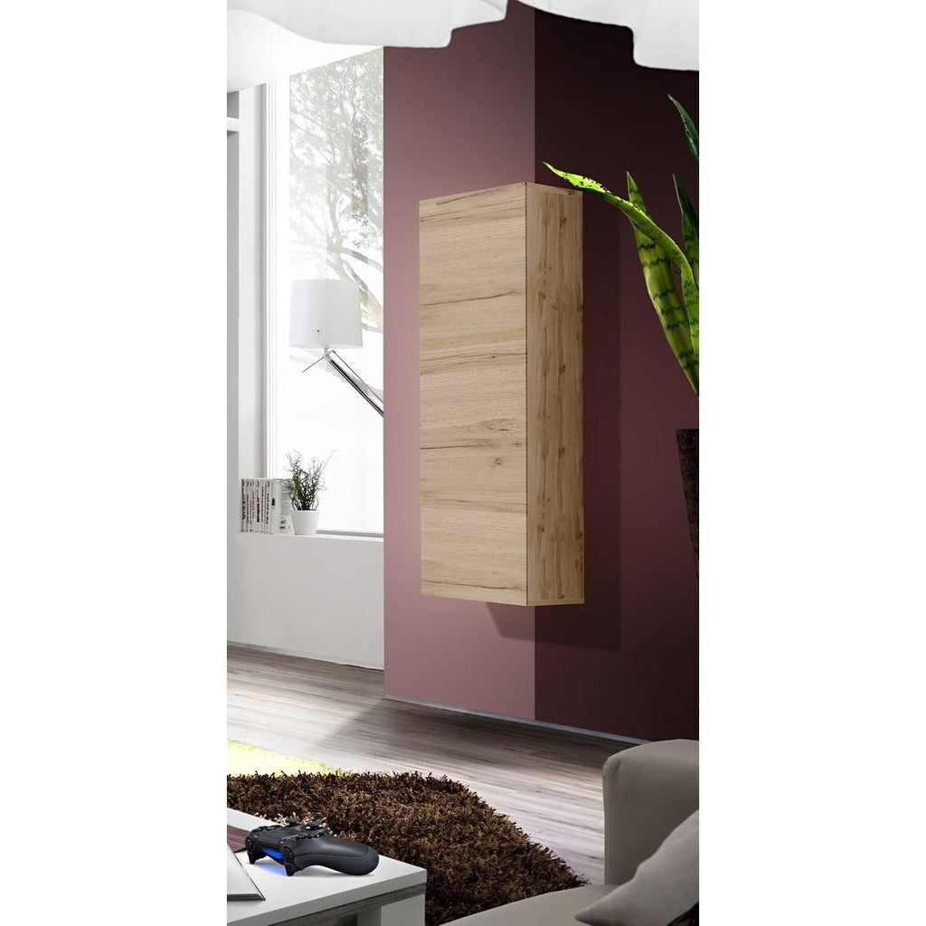 Wall-Mounted Bookcase - Oak G326