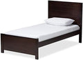 Twin Platform Bed in Espresso R756