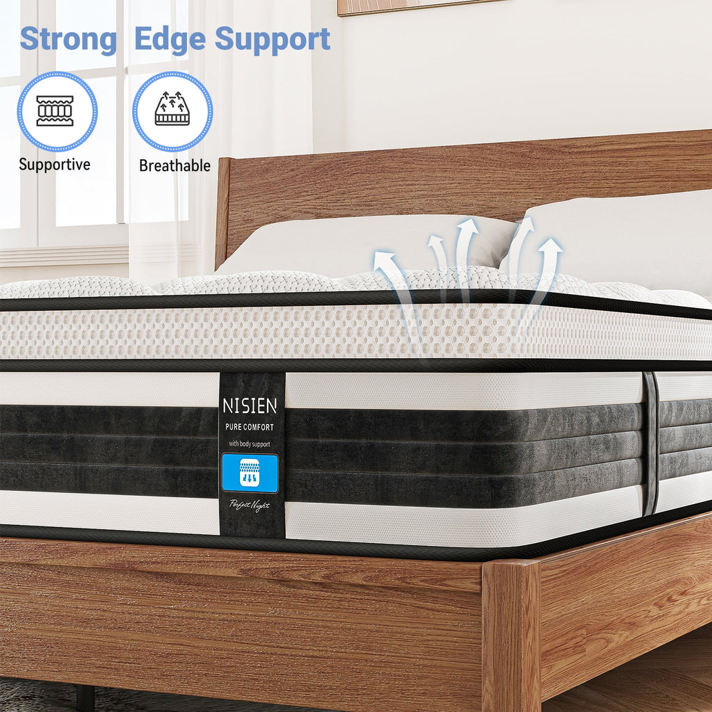 10 Inch Gel Memory Foam Hybrid Mattress G9494