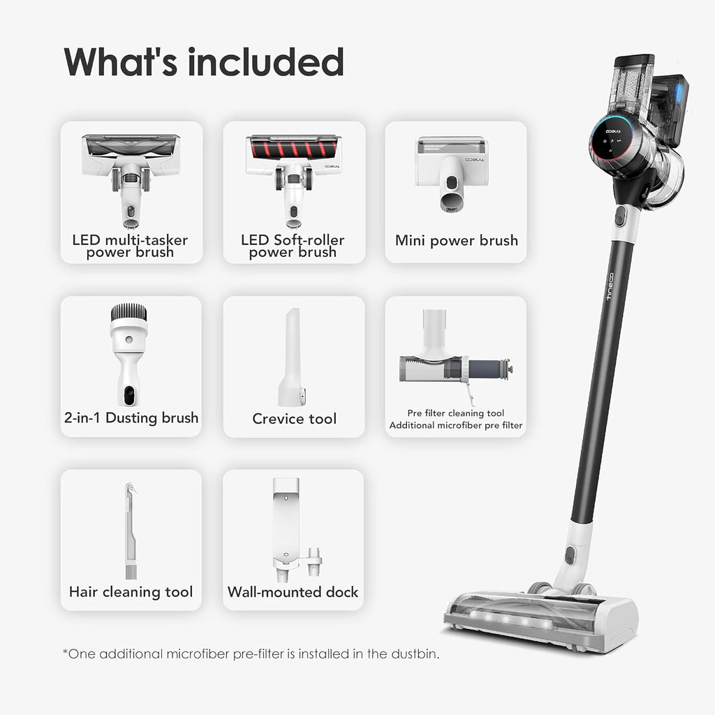 Smart Cordless Stick Vacuum Cleaner with LED Power Brush C3533