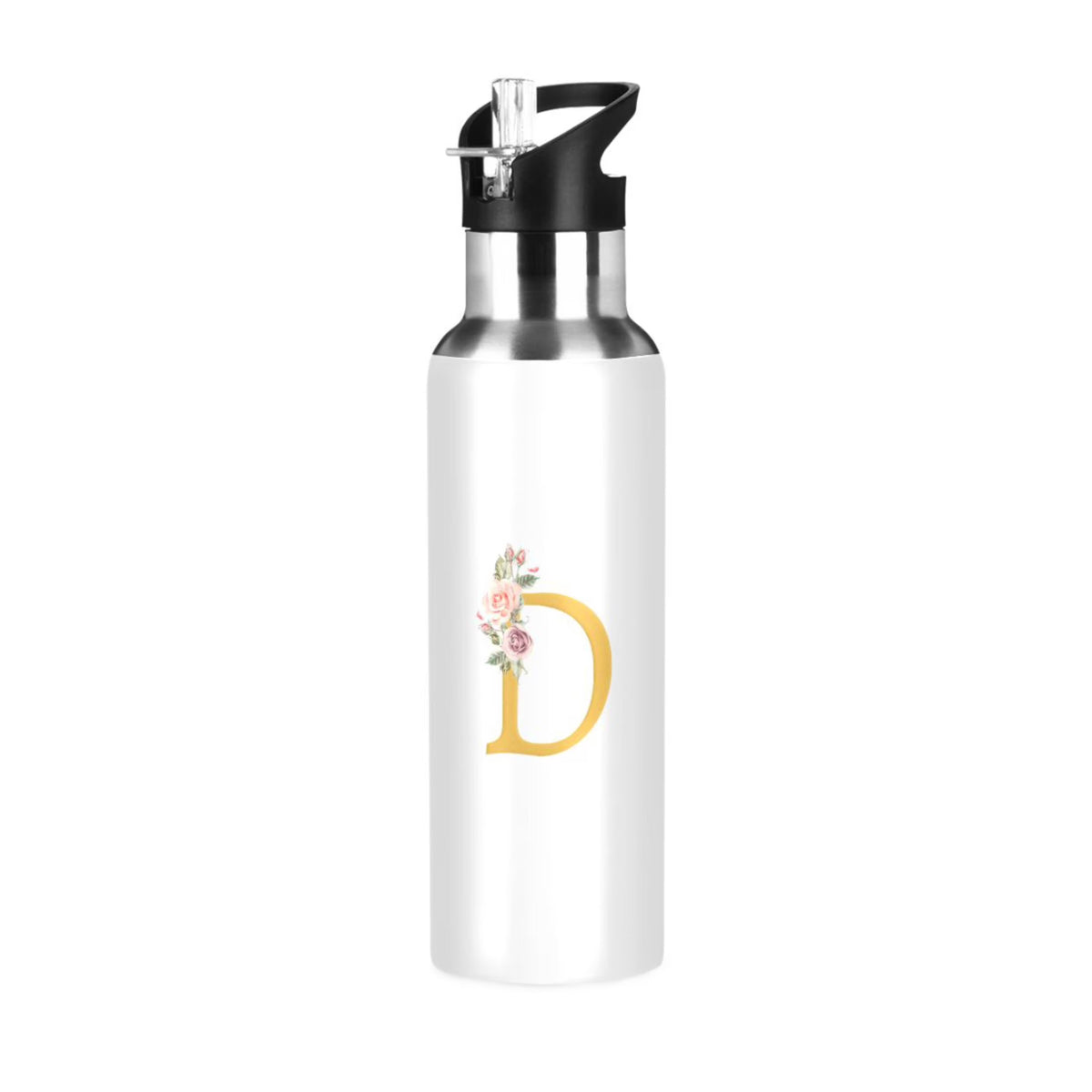Stainless Steel Insulated Water Bottle with Straw Lid P185