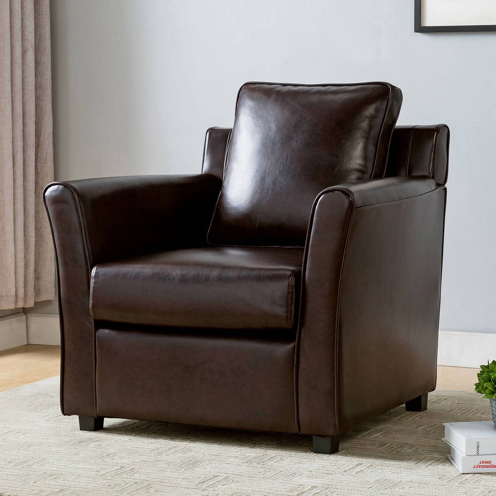 Upholstered Accent Chair Brown T3280