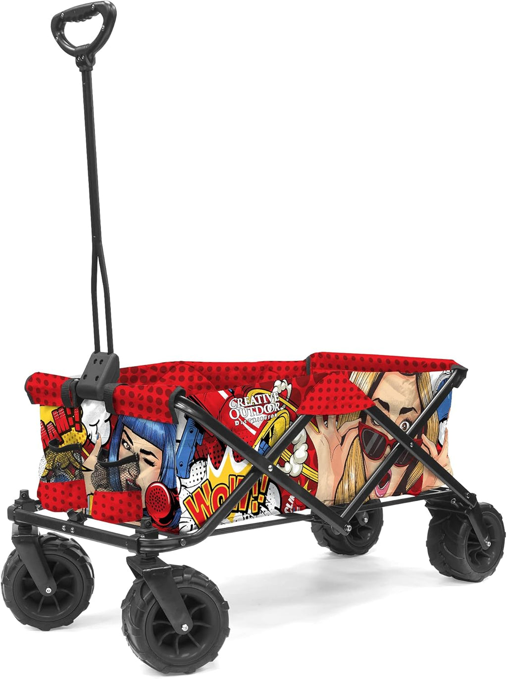 Black & Yellow Collapsible Folding Wagon Cart K3224