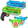 Laser Tag 2 Pack Blaster Set with Chest Plates X398348