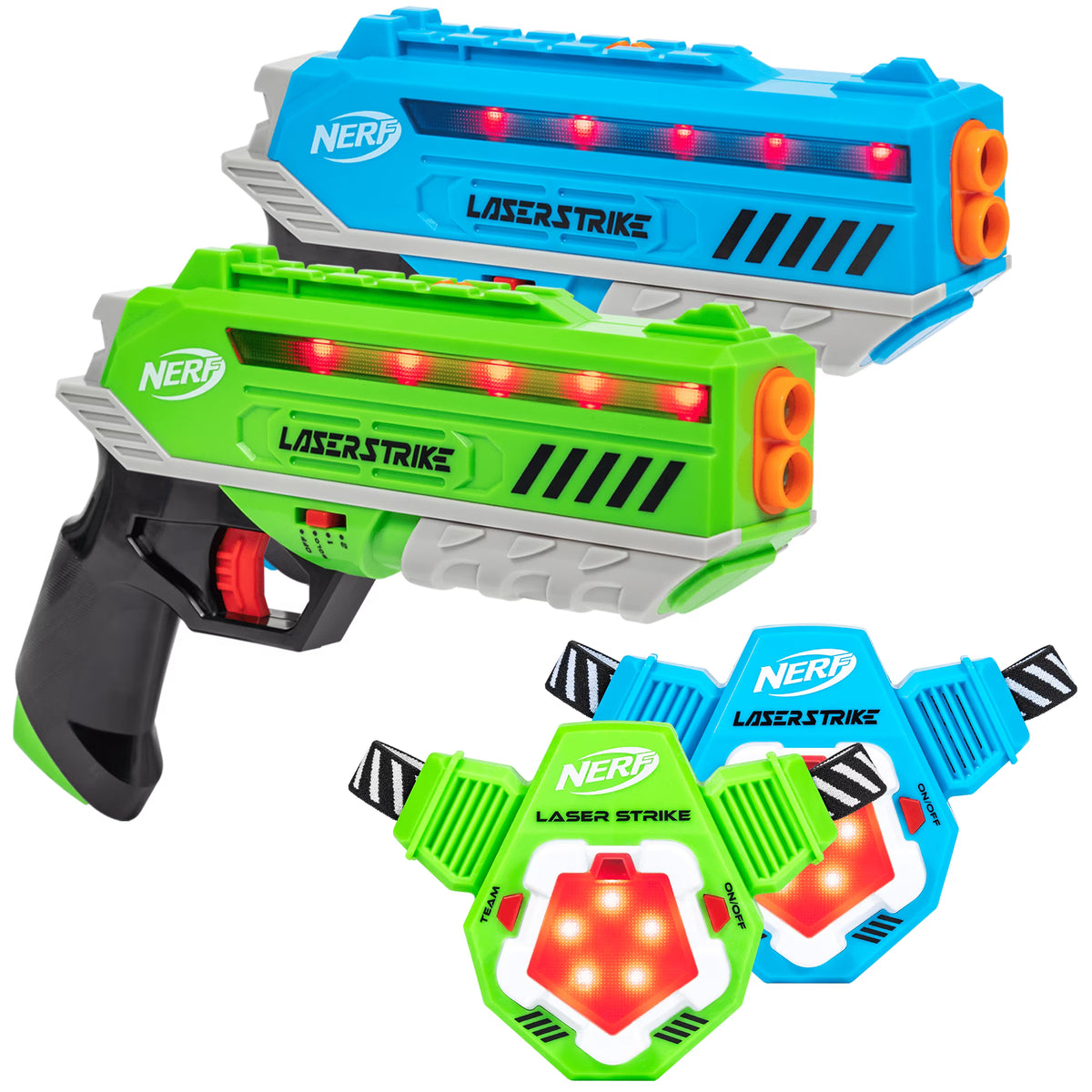 Laser Tag 2 Pack Blaster Set with Chest Plates X398348