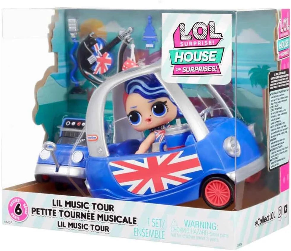 Lil Music Tour Playset with Cheeky Babe Collectible Doll and 8 Surprises J446