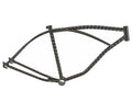 Black 26" Hexagon Twisted Beach Cruiser Bike Frame X91602