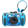Blue Digital Selfie Camera with MP3 Player Headphones S8837