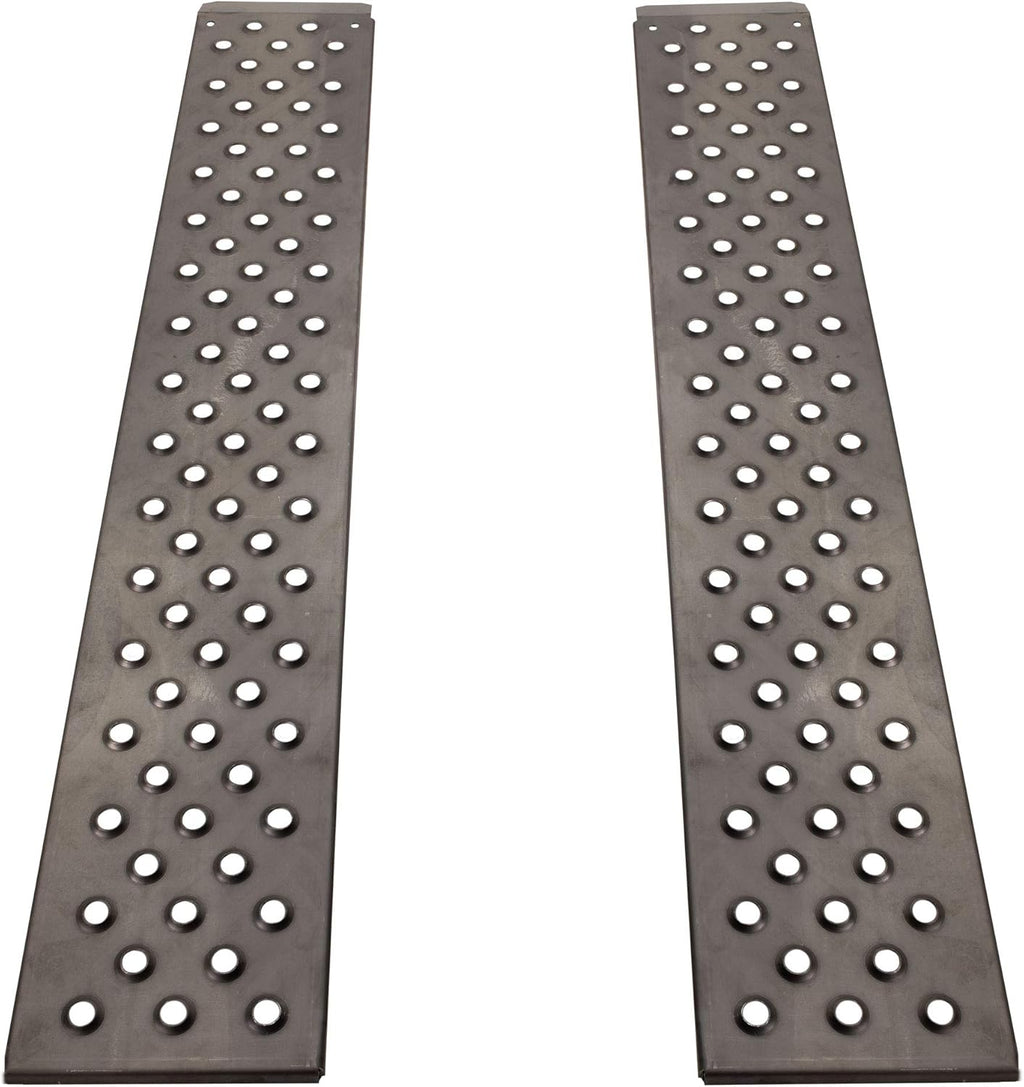 Heavy Duty 10ga Steel Trailer Loading Ramps, 2500lb Capacity (1-Pack) L60229