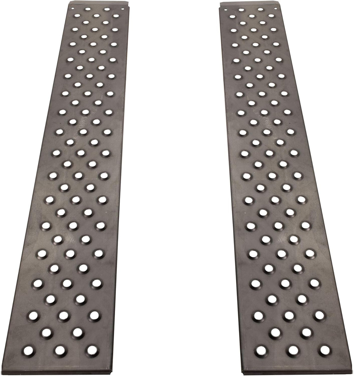 Heavy Duty 10ga Steel Trailer Loading Ramps, 2500lb Capacity (1-Pack) L60229