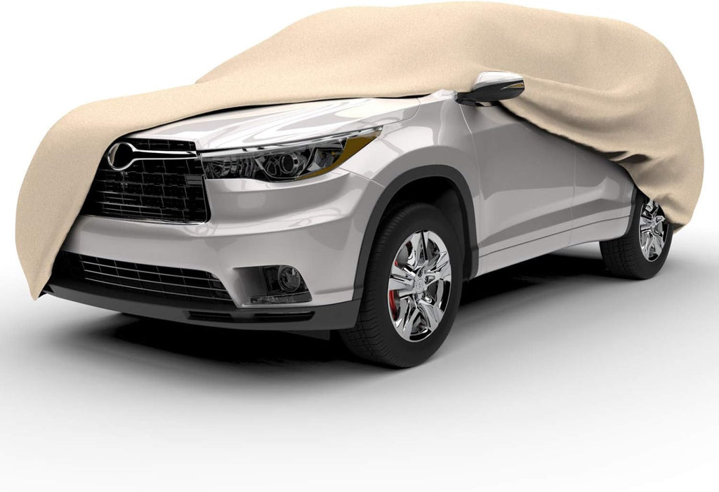 SUV Cover, 4 Layer Waterproof Dustproof UV Treated, Fits SUVs up to 210" P570
