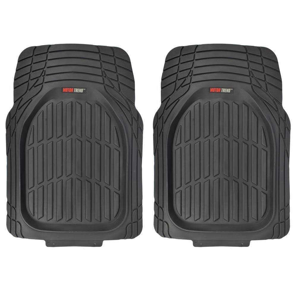 4pc Black Rubber Car Floor Mats Set with Cargo F920