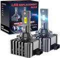 45W 4000LM 6500K White LED Headlight Bulbs Pack of 2 V6143