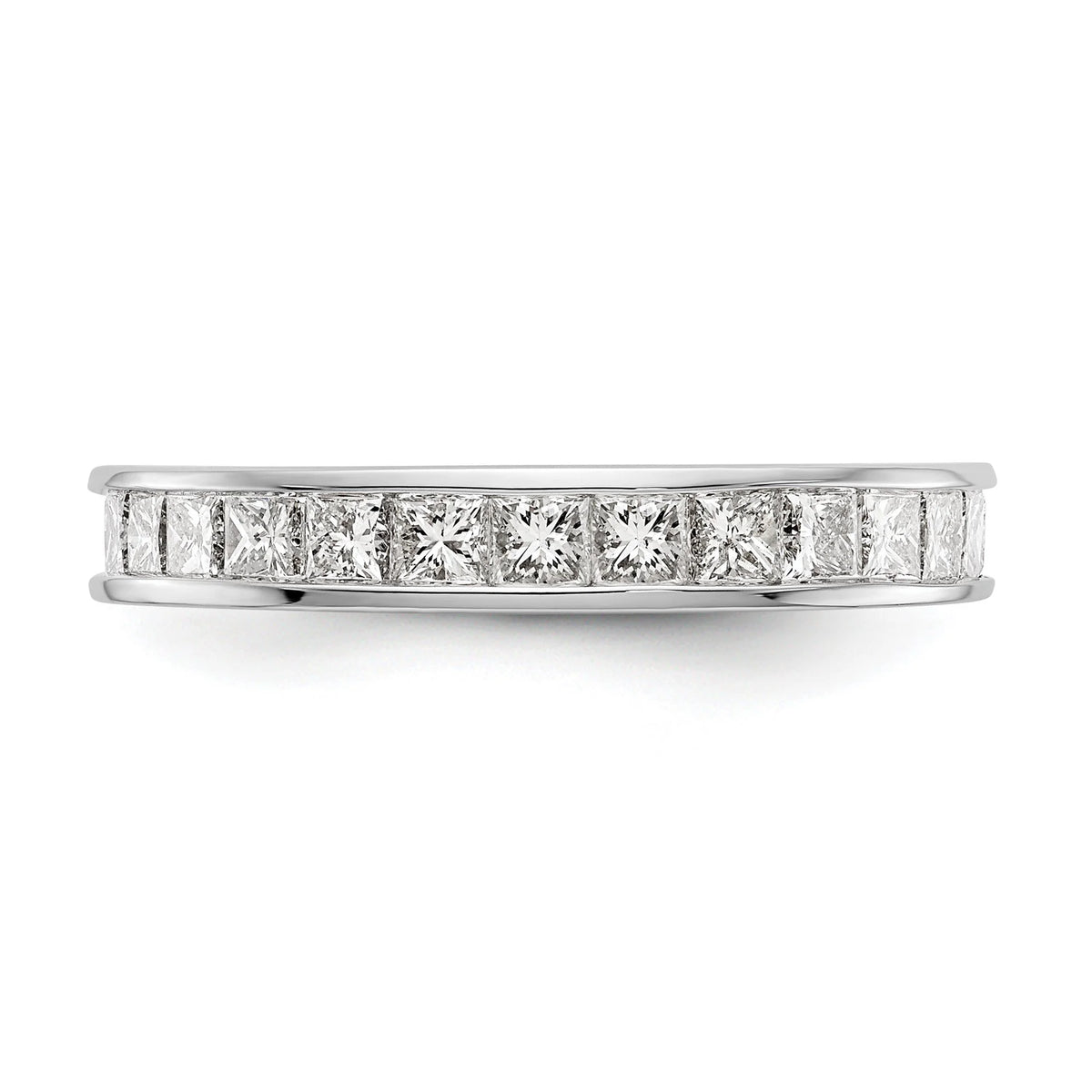 14k White Gold Diamond Eternity Wedding Band Ring W887692