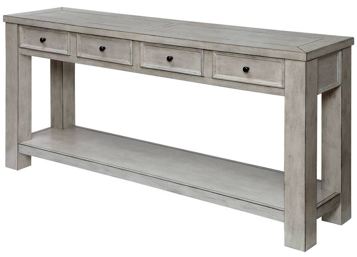 Antique White Sofa Table B44373