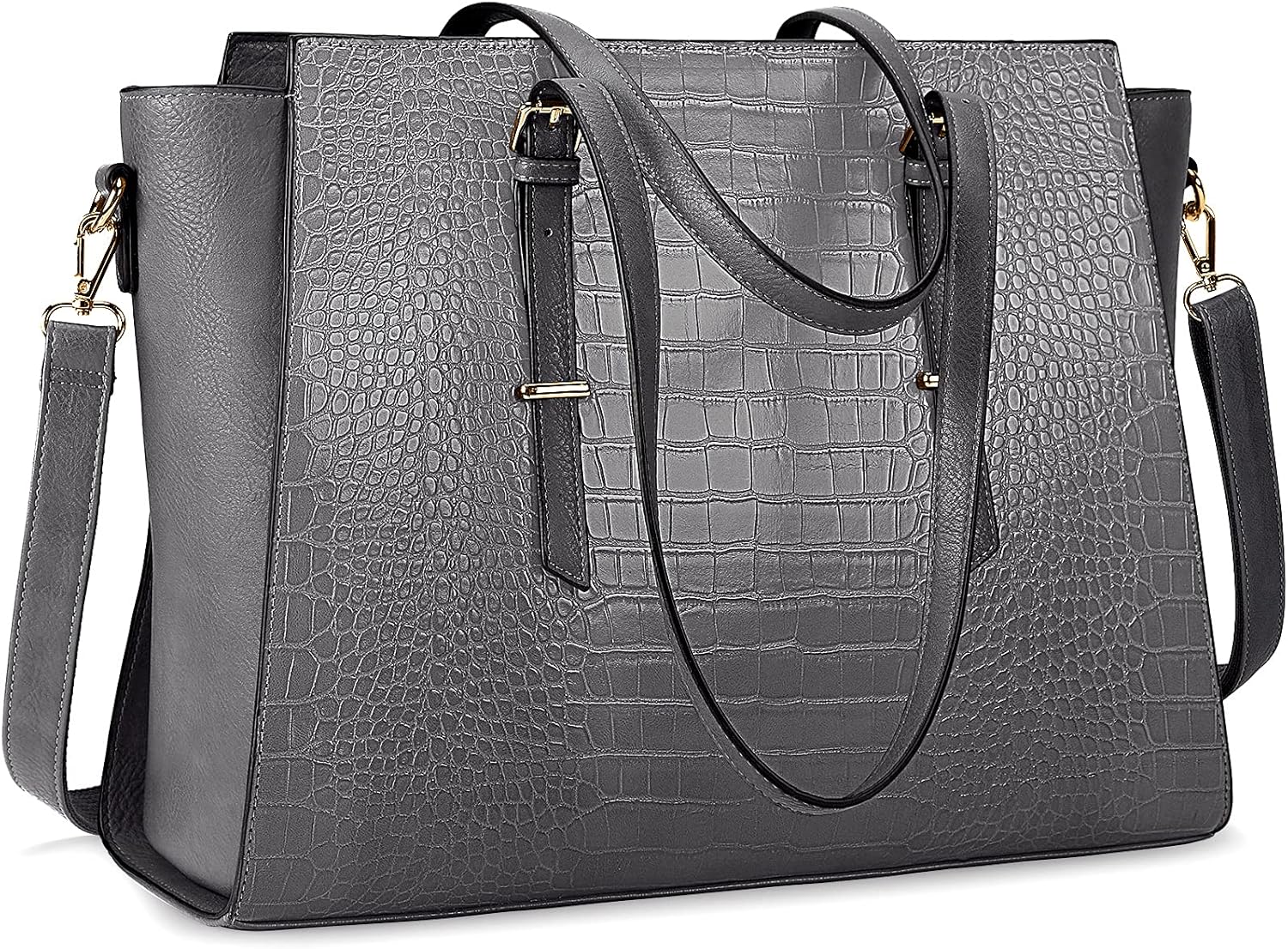 Brown Leather 15.6 Inch Laptop Tote Bag S59410