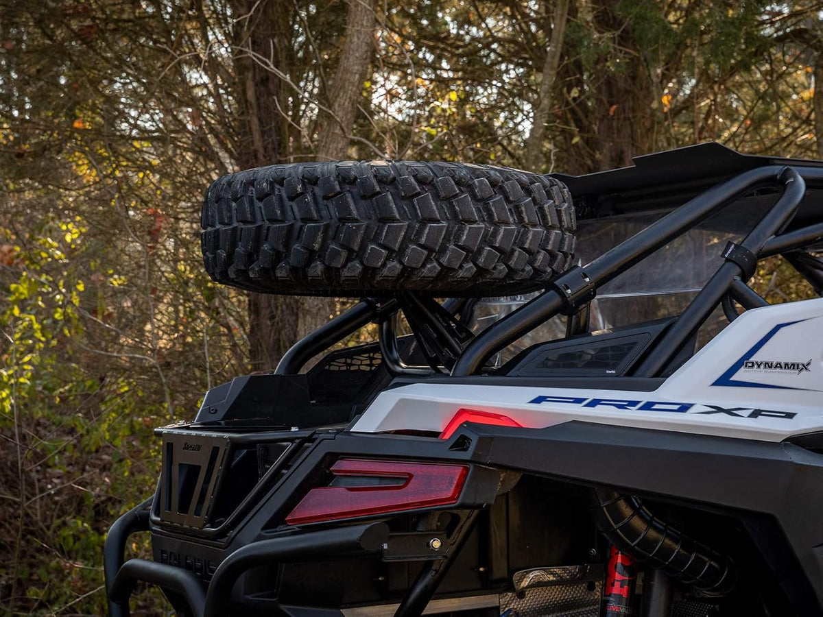 Satin Black Spare Tire Carrier for Polaris RZR PRO XP Z7001