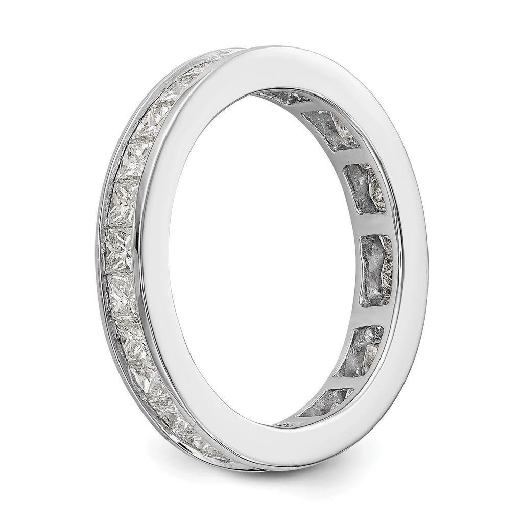 14k White Gold Diamond Eternity Wedding Band Ring W887692