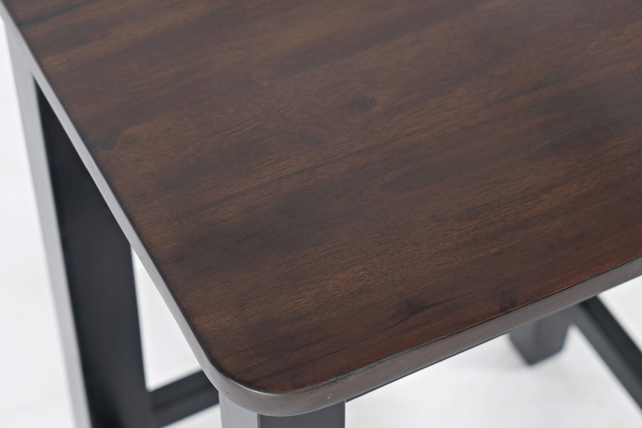 Autumn Brown/Black Backless Saddle Stool - Set of 2 X17011