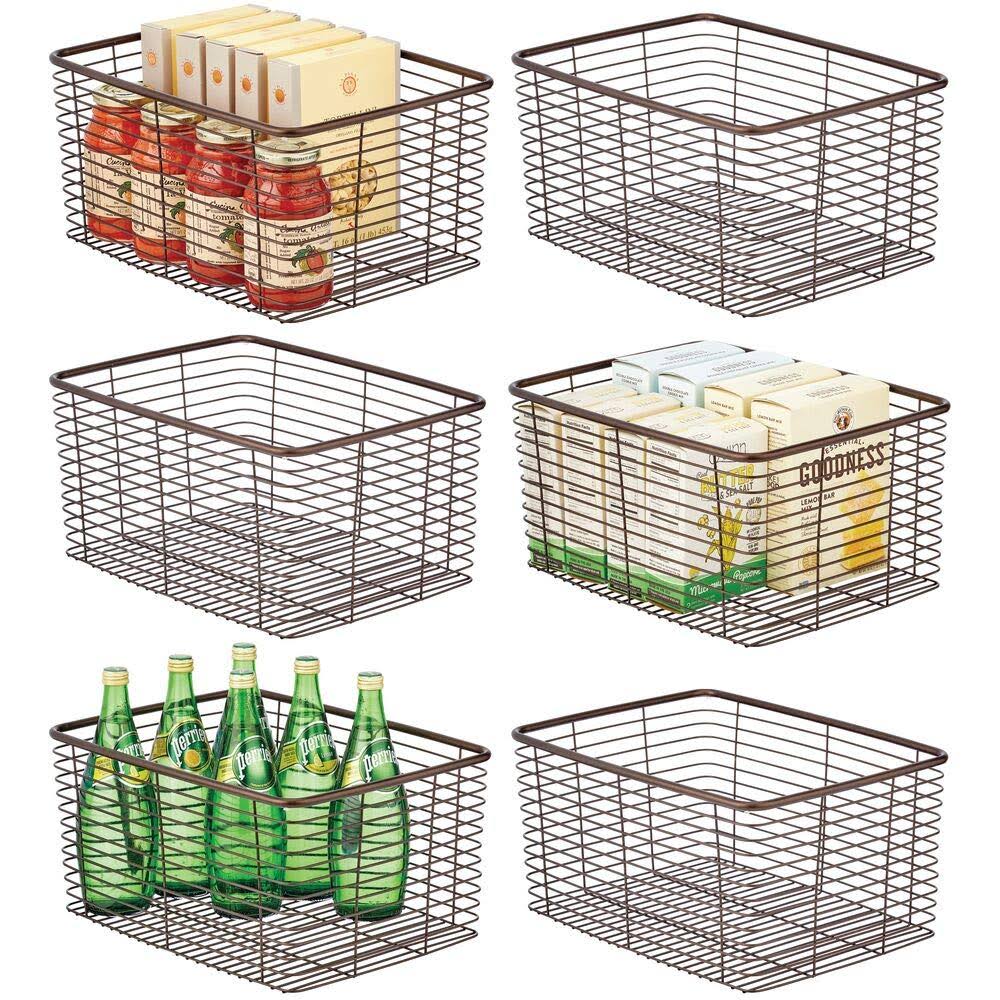 Metal Wire Kitchen Pantry Storage Organizer Bin M841