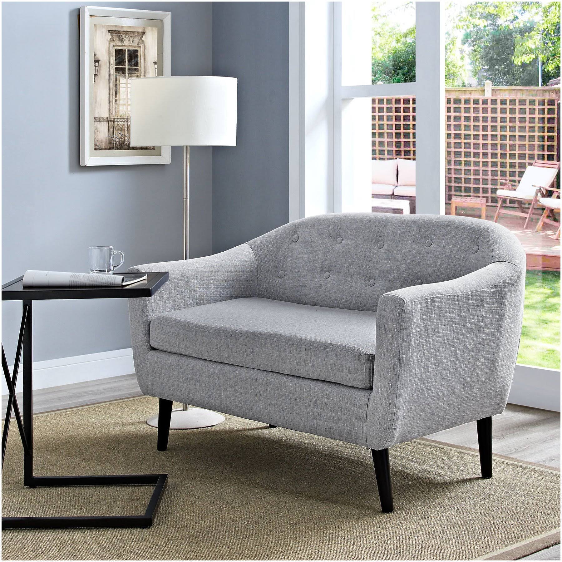 Light Gray Loveseat W4030