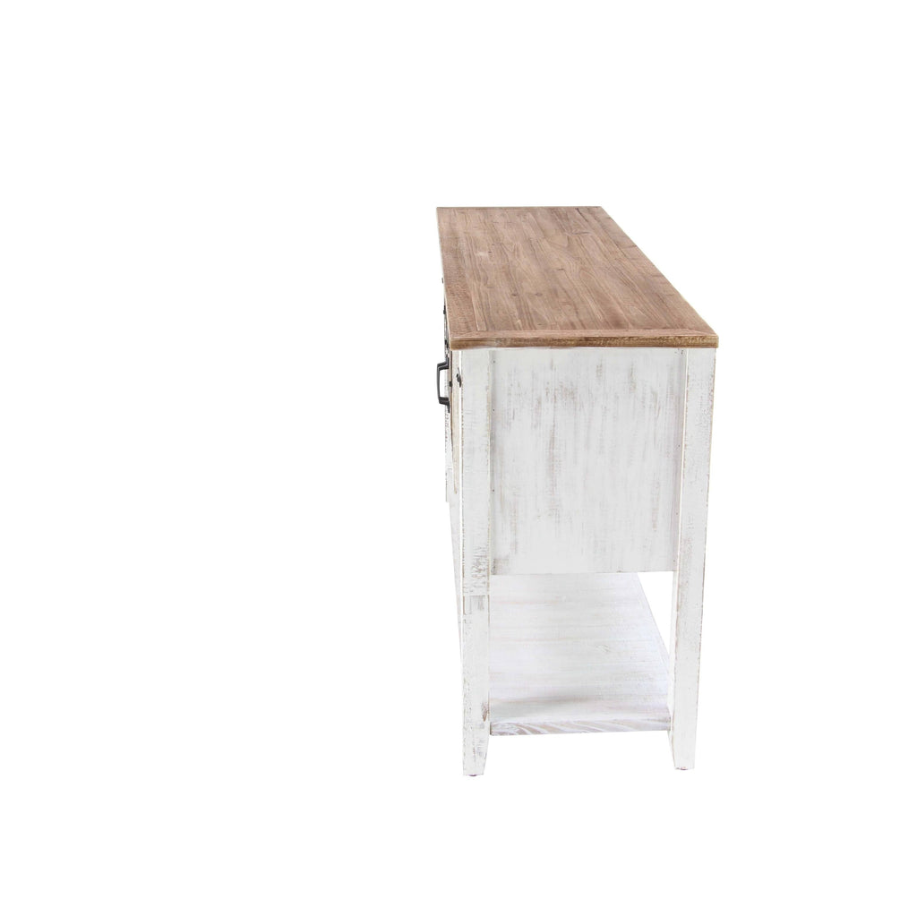 Wood and Metal Console Cabinet E785